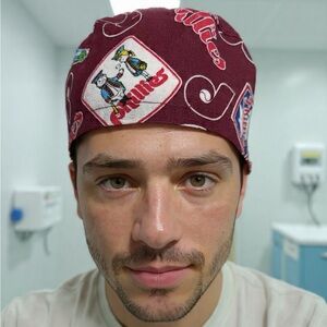 Maroon Surgical Scrub Cap - Unbranded